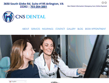 Tablet Screenshot of cns-dental.com